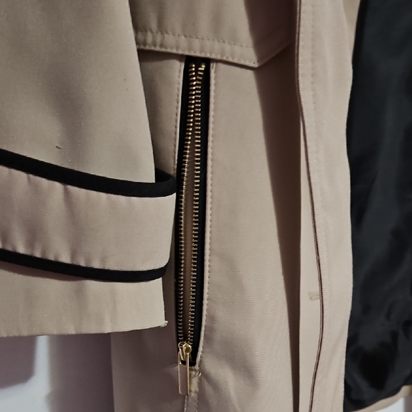 Anthology Beige Trench Coat with Black Trim - Picture 3 of 8